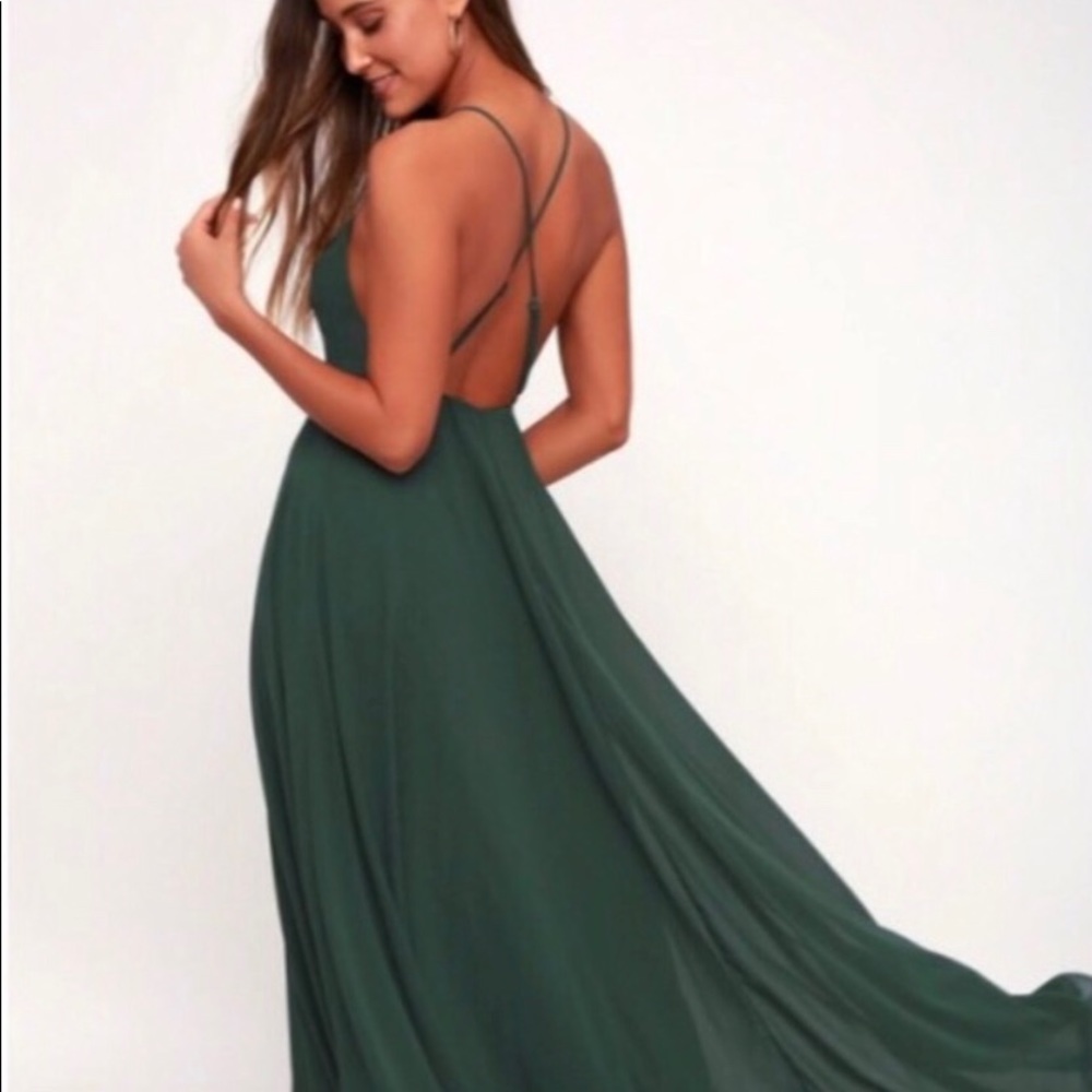 Lulu’s forest green “Mystical kind of Love” dress, size small.